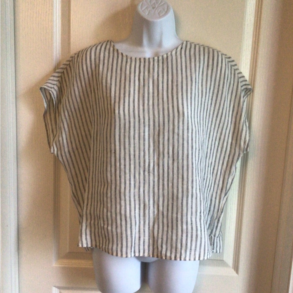 Tahari linen tunic size large